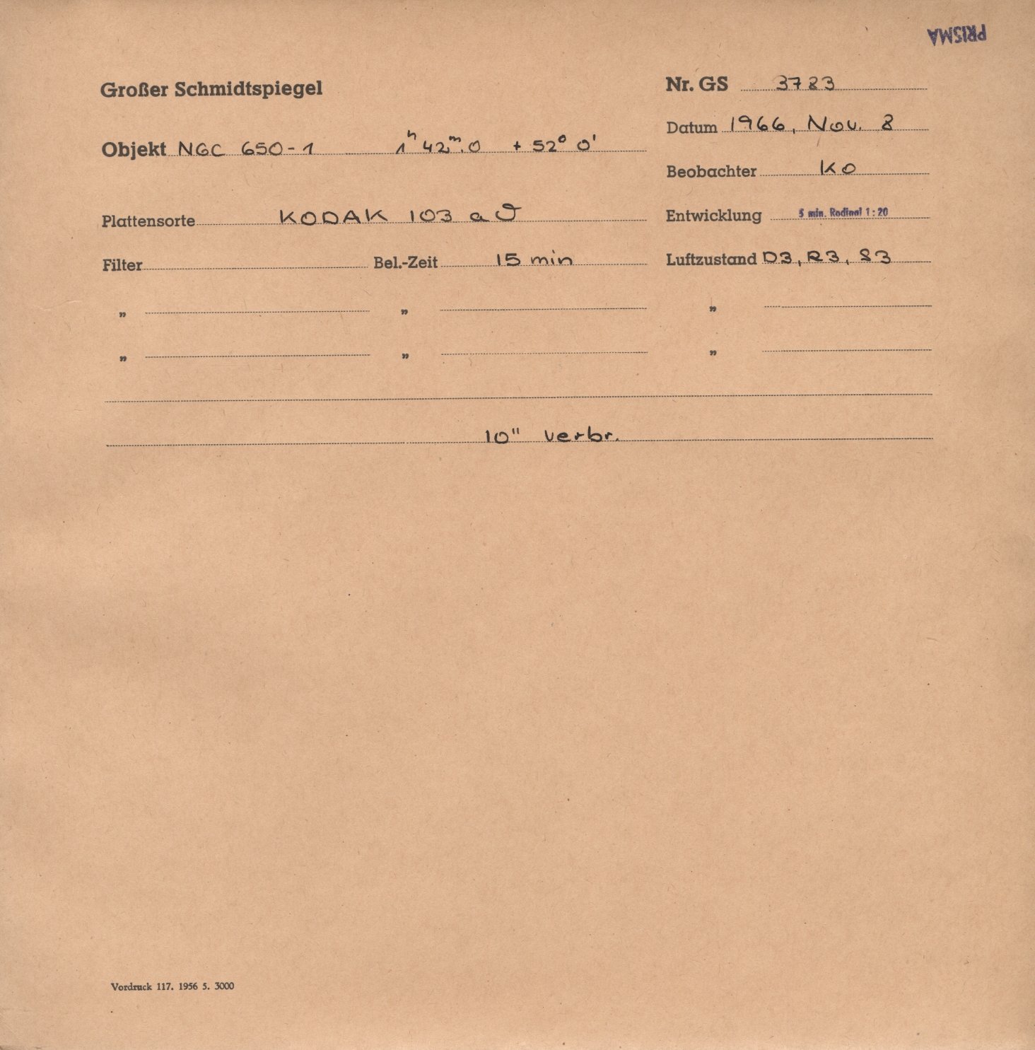 Plattenhuelle GS03783