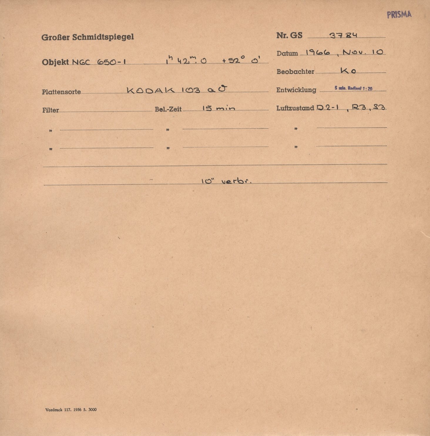 Plattenhuelle GS03784