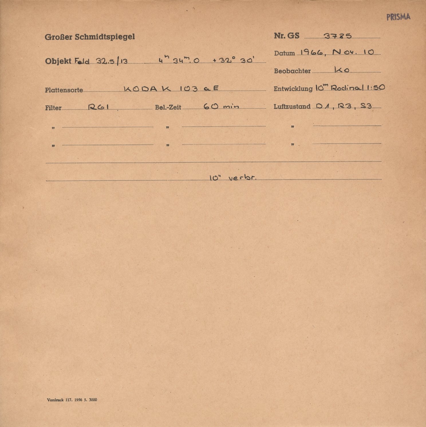 Plattenhuelle GS03785