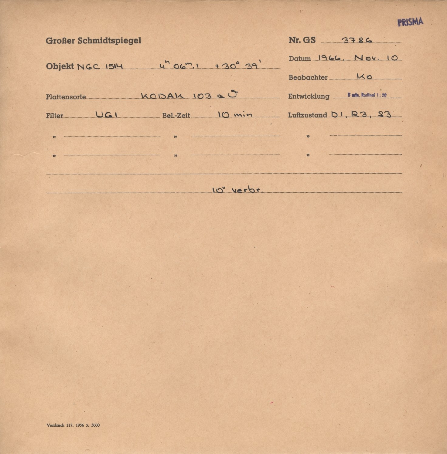 Plattenhuelle GS03786