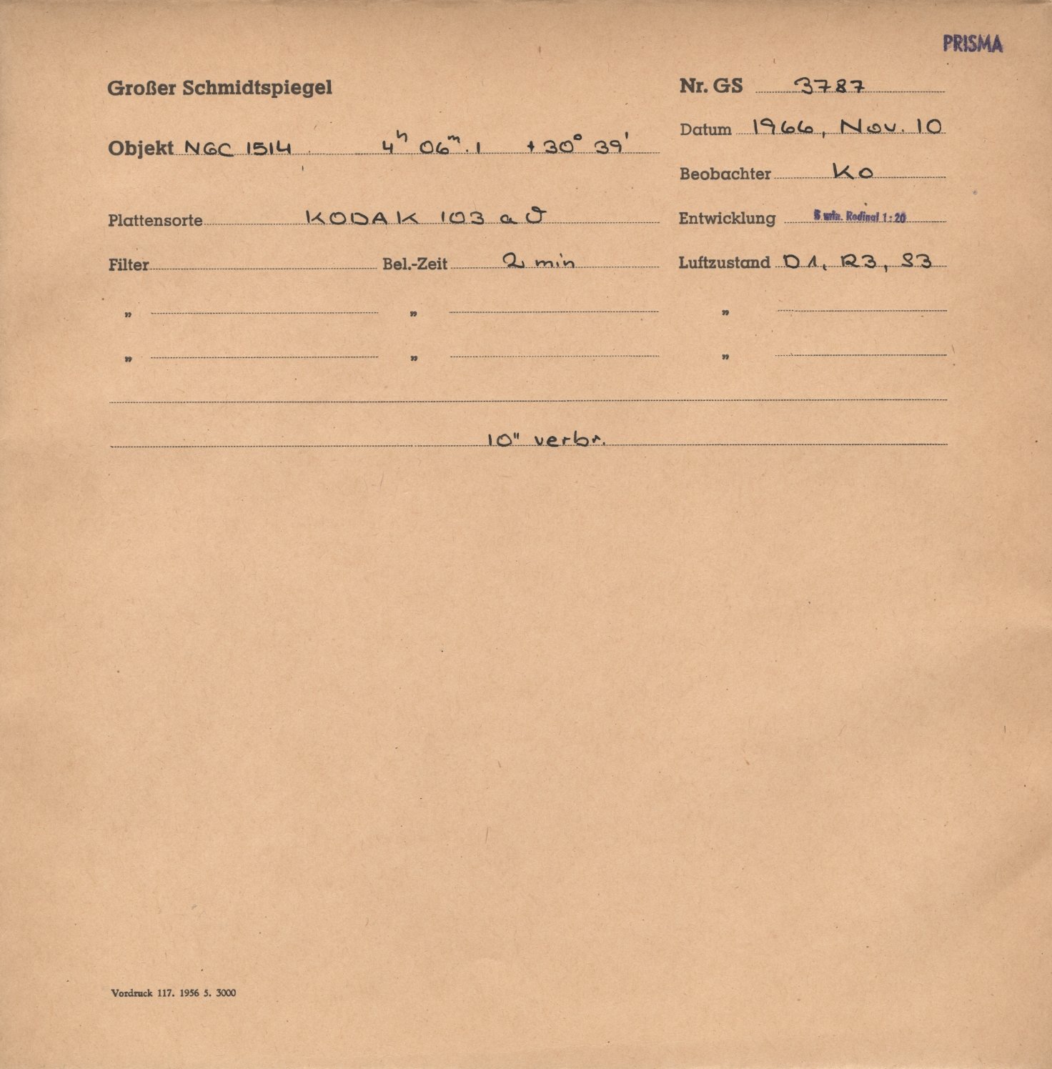 Plattenhuelle GS03787
