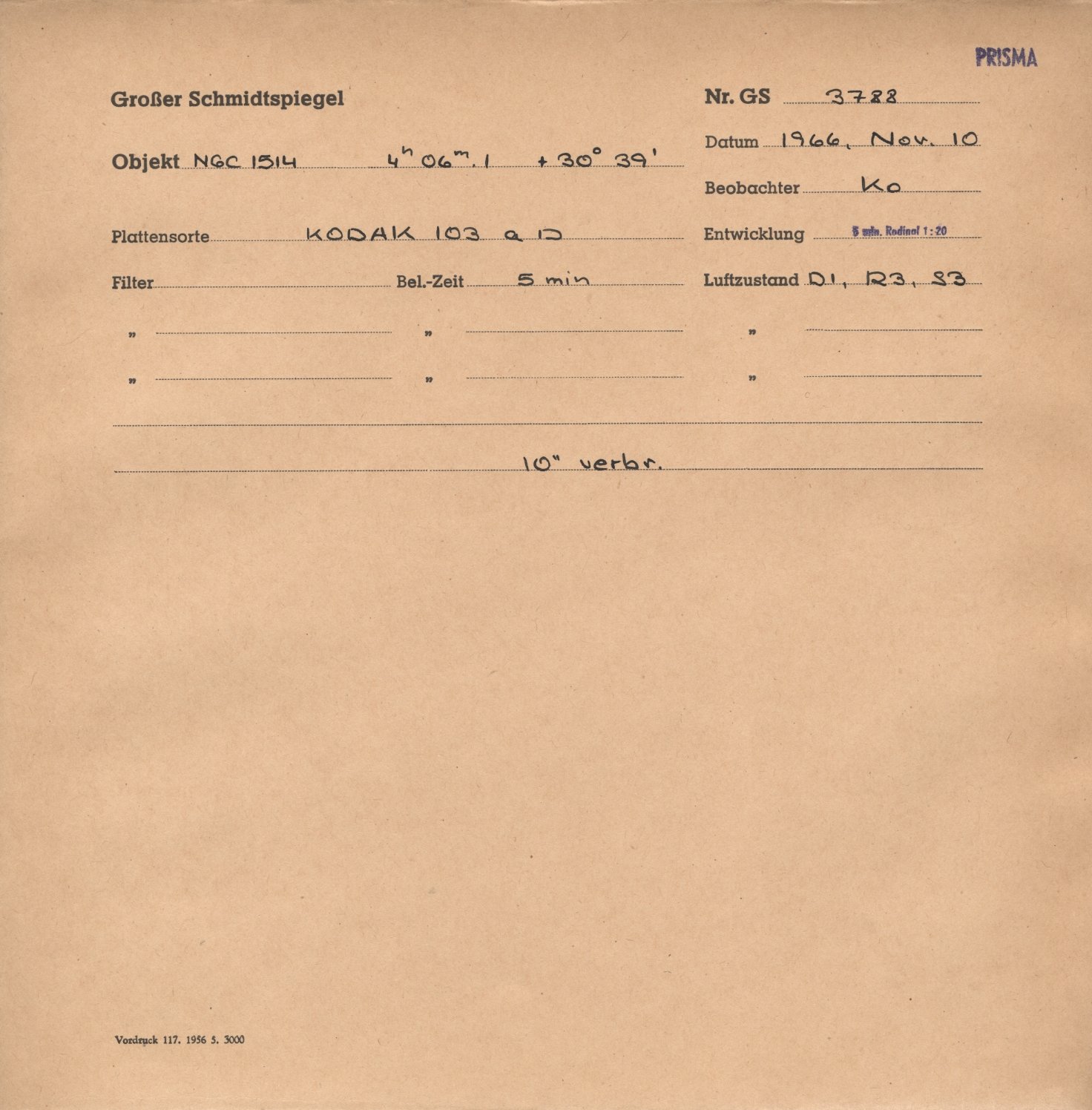 Plattenhuelle GS03788