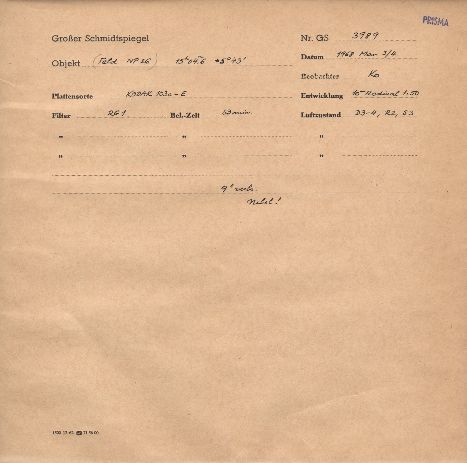 Plattenhuelle GS03989