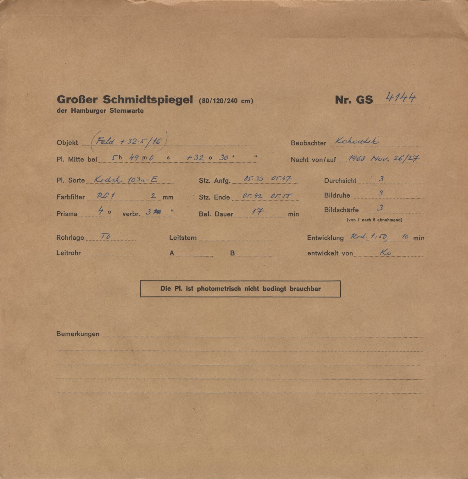 Plattenhuelle GS04144