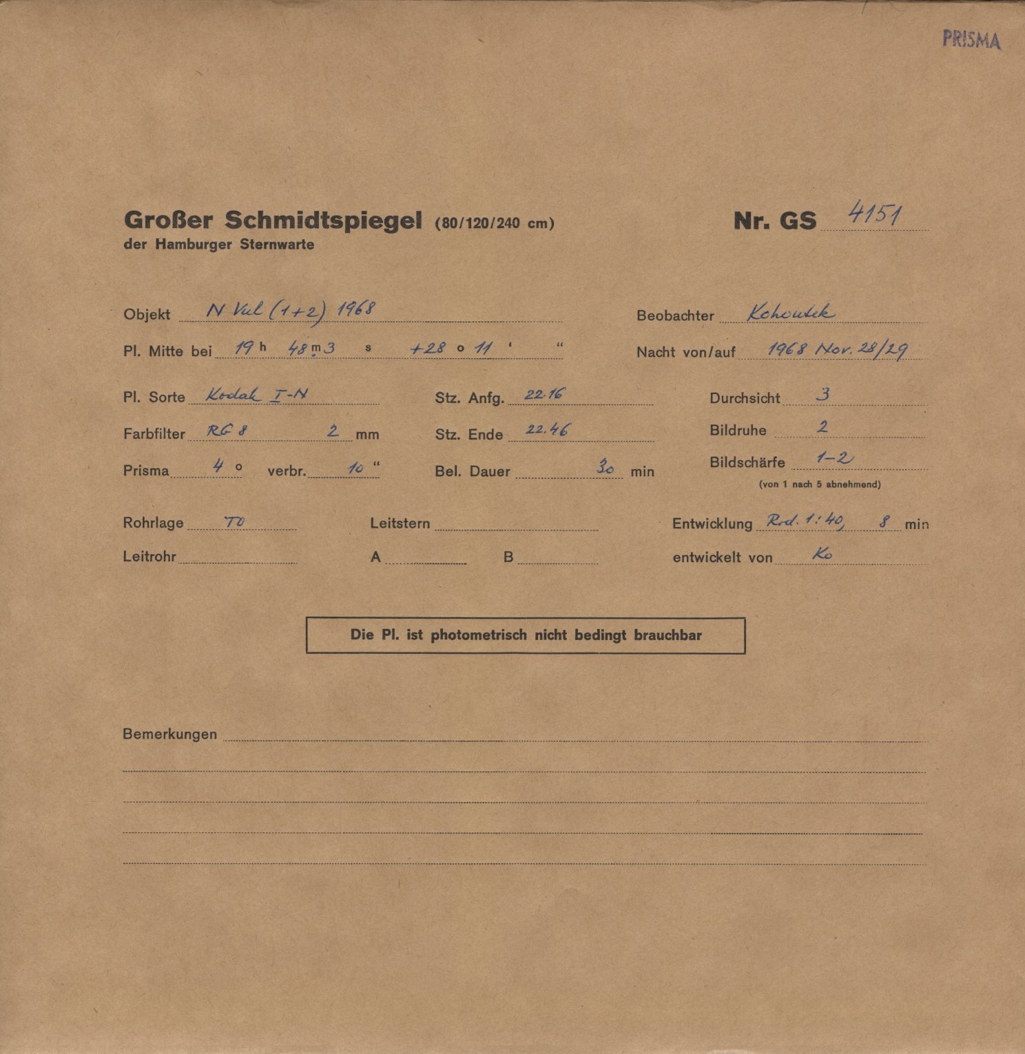 Plattenhuelle GS04151