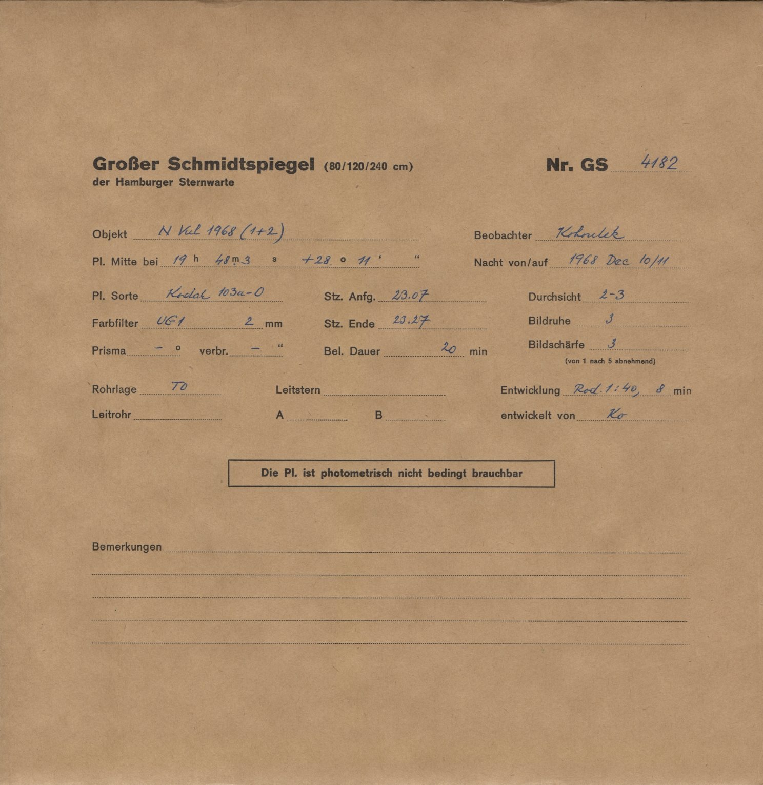 Plattenhuelle GS04182