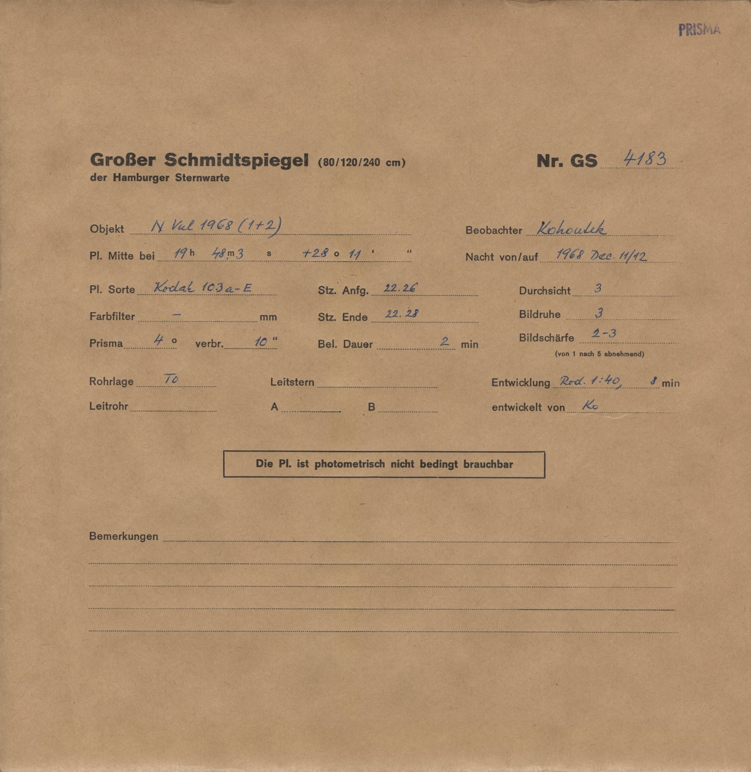 Plattenhuelle GS04183