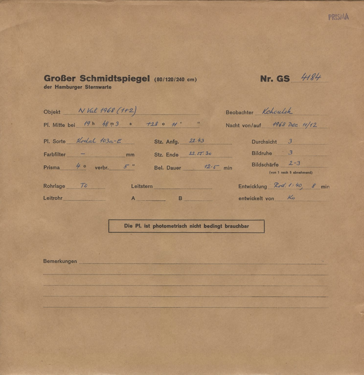 Plattenhuelle GS04184