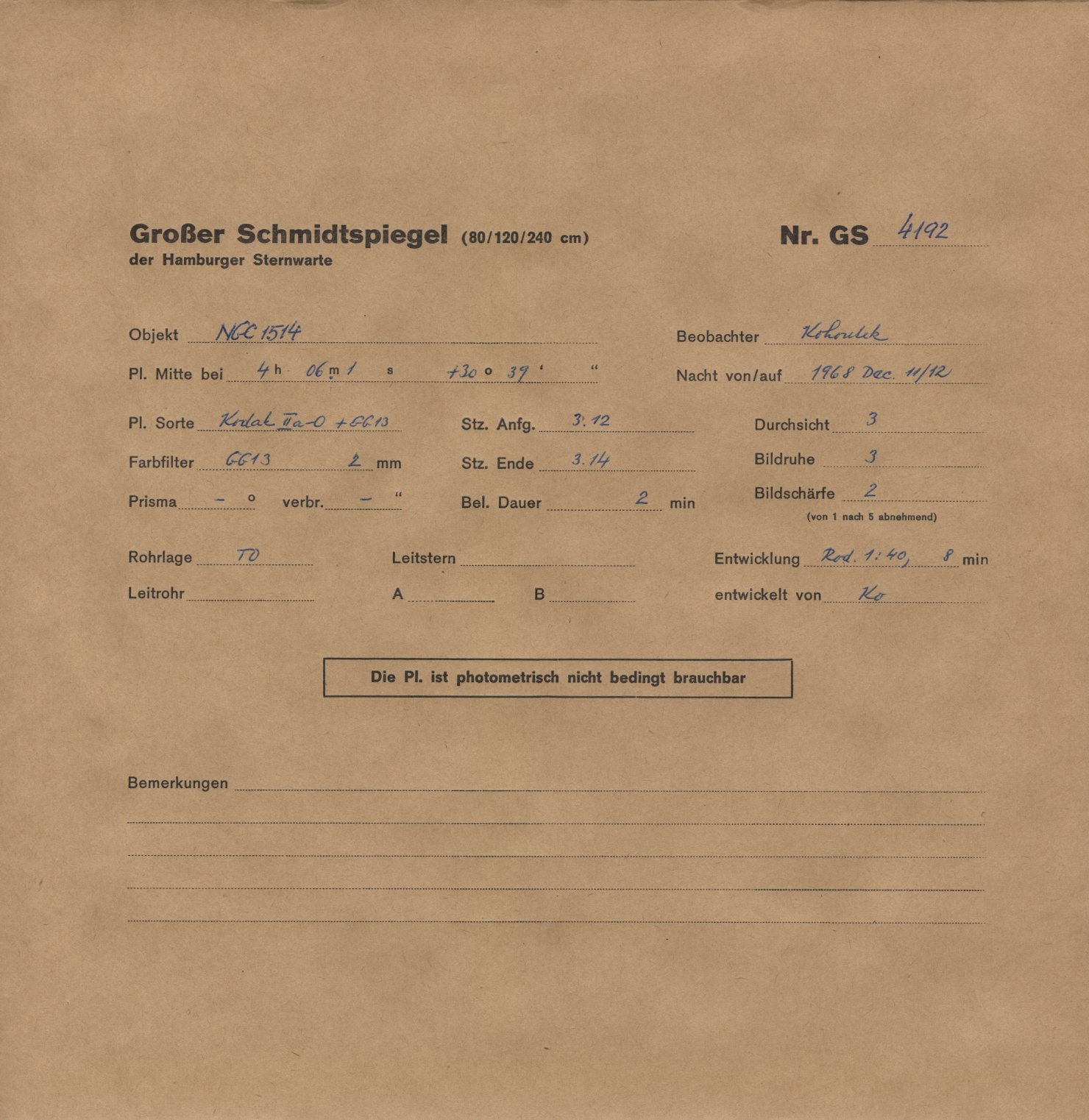 Plattenhuelle GS04192