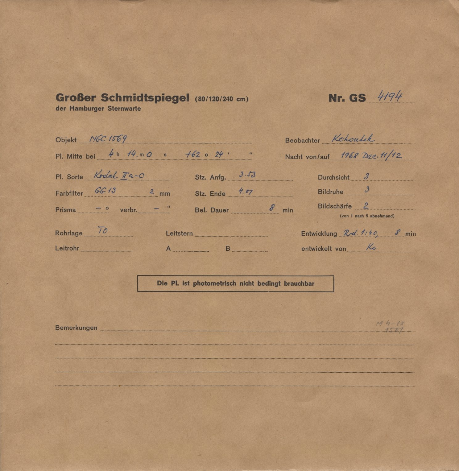 Plattenhuelle GS04194