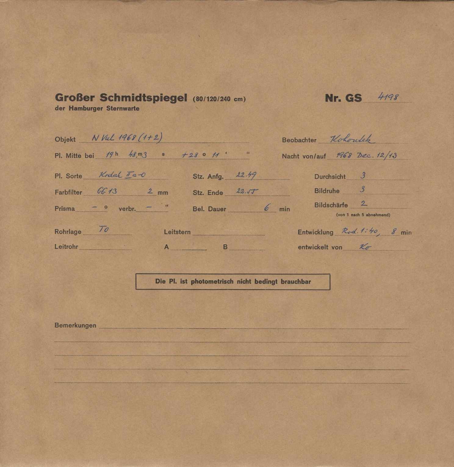 Plattenhuelle GS04198