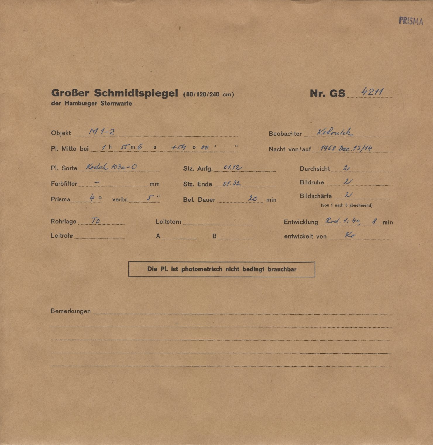 Plattenhuelle GS04211