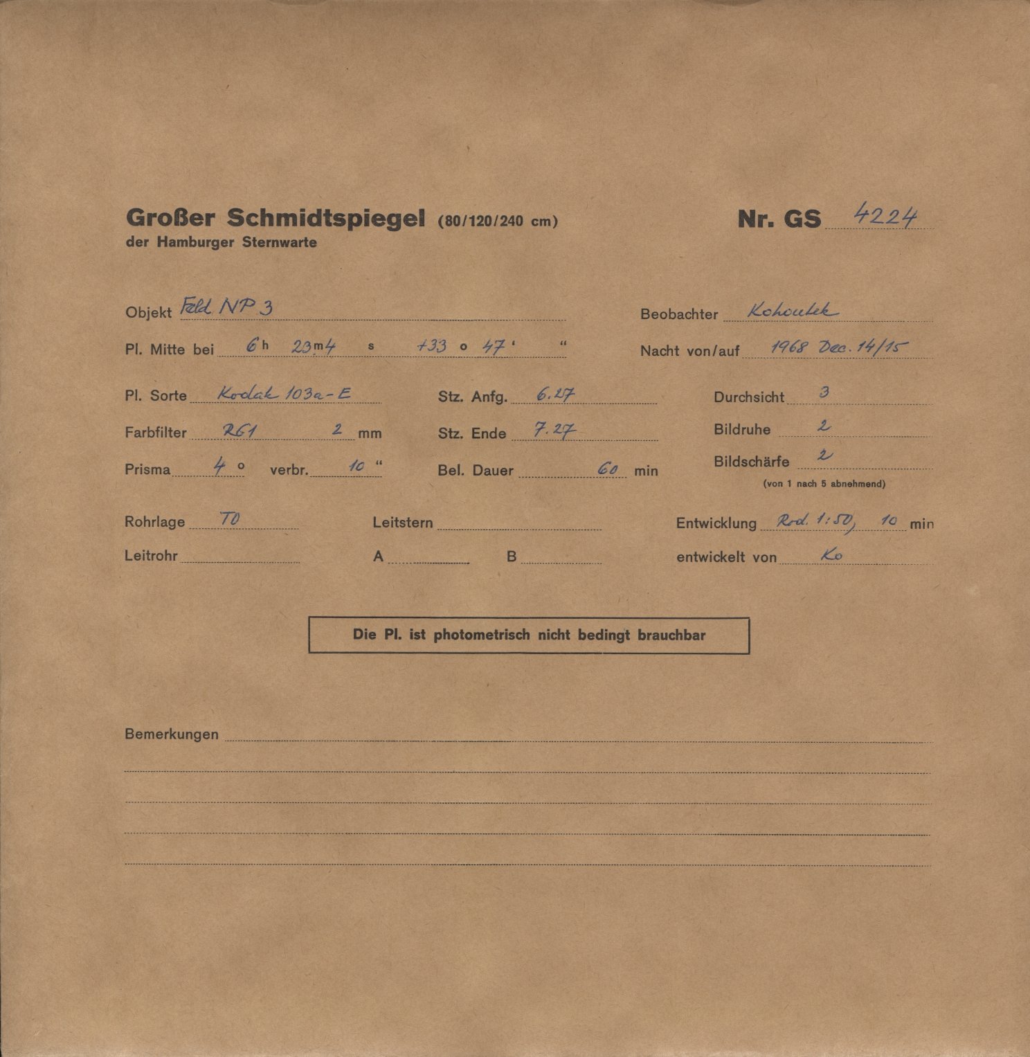 Plattenhuelle GS04224