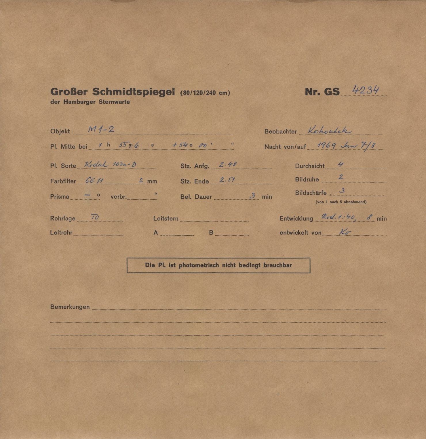 Plattenhuelle GS04234