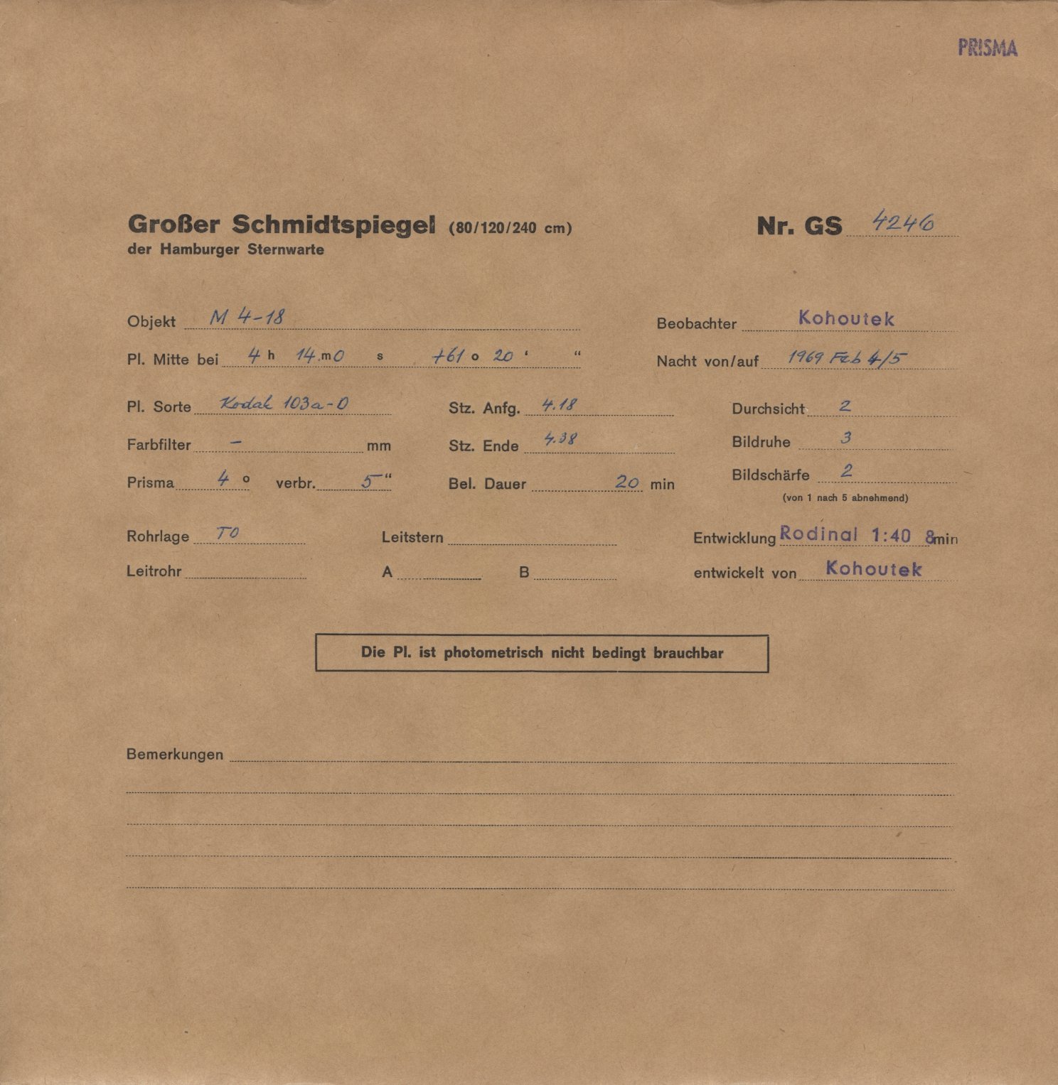 Plattenhuelle GS04246