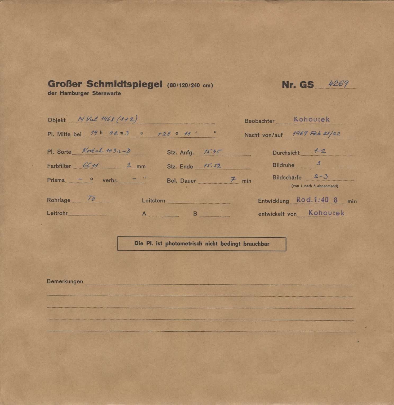 Plattenhuelle GS04269