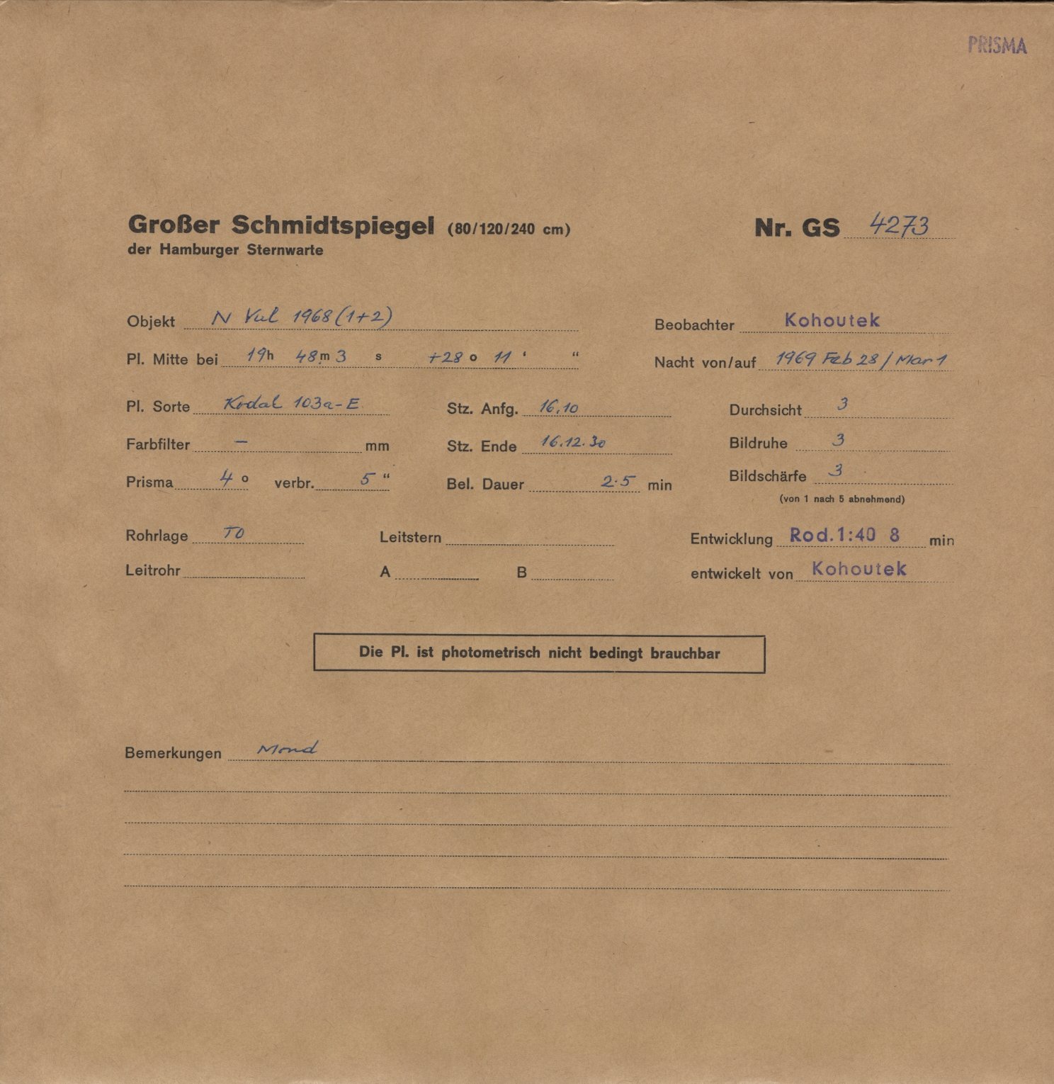 Plattenhuelle GS04273