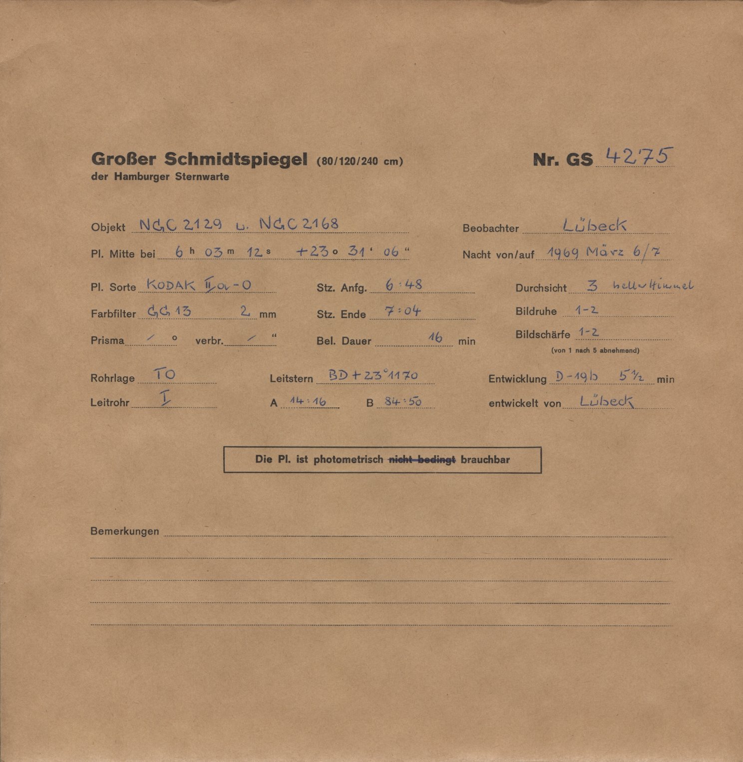 Plattenhuelle GS04275