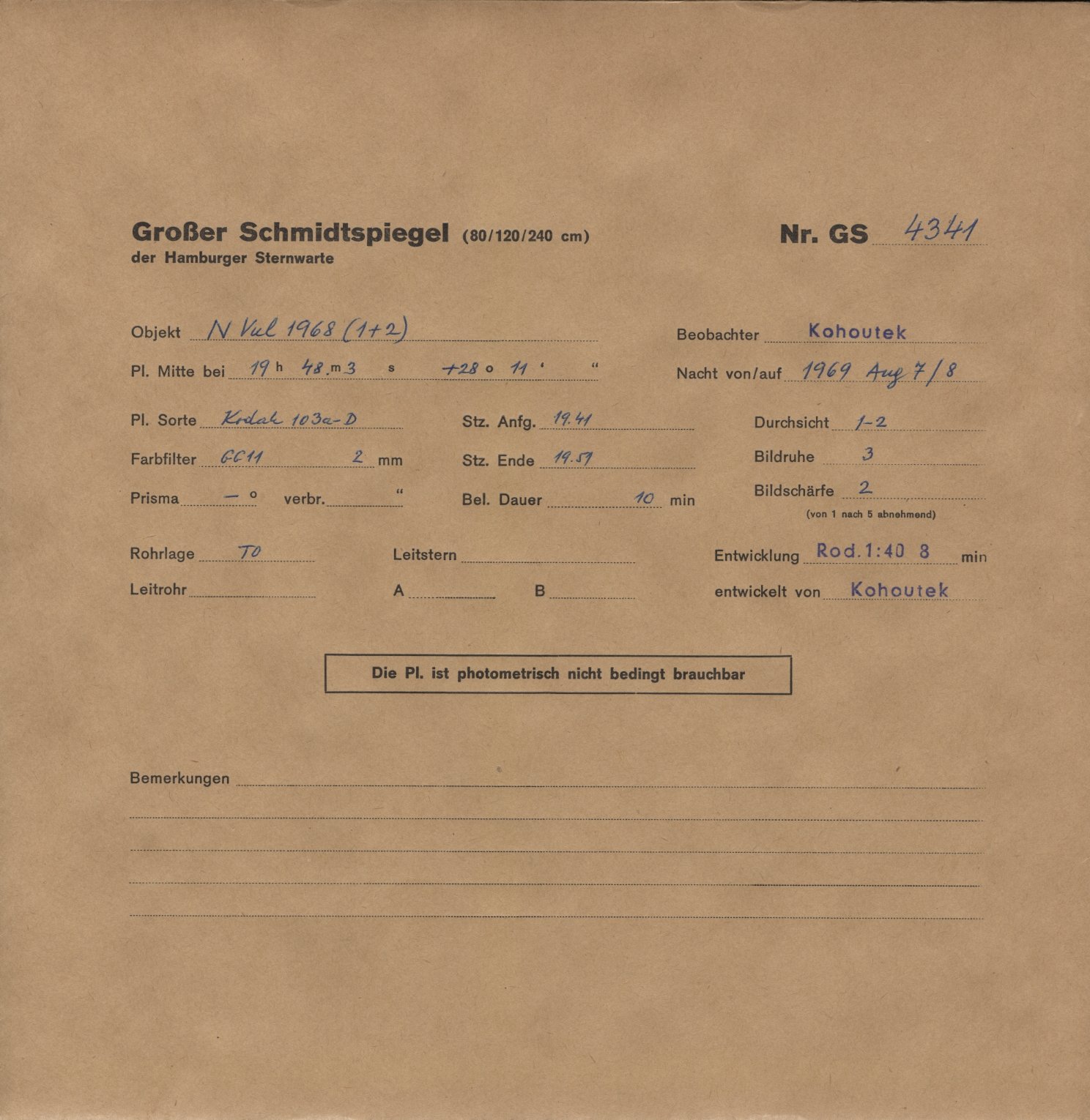 Plattenhuelle GS04341