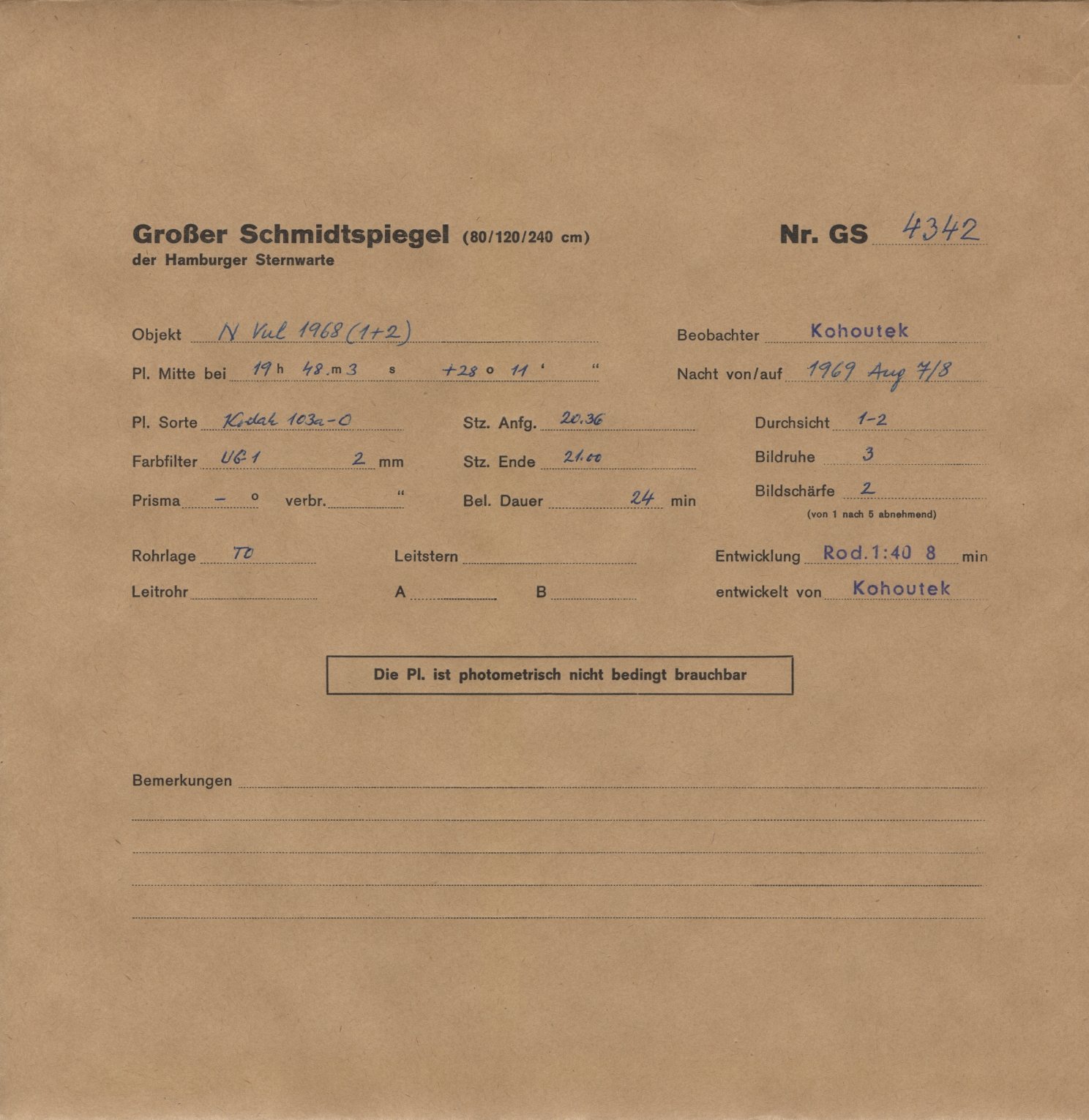 Plattenhuelle GS04342