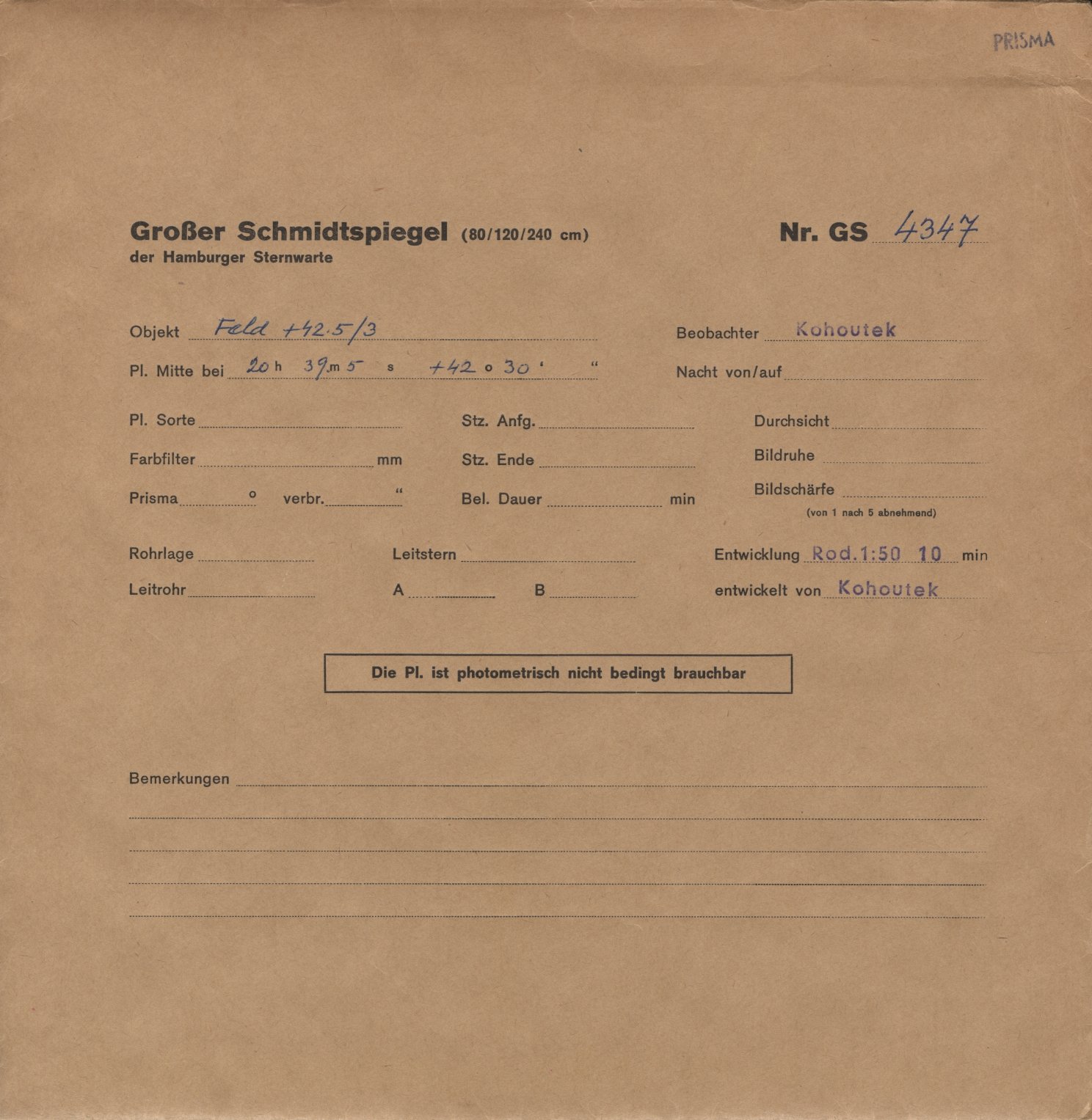 Plattenhuelle GS04347