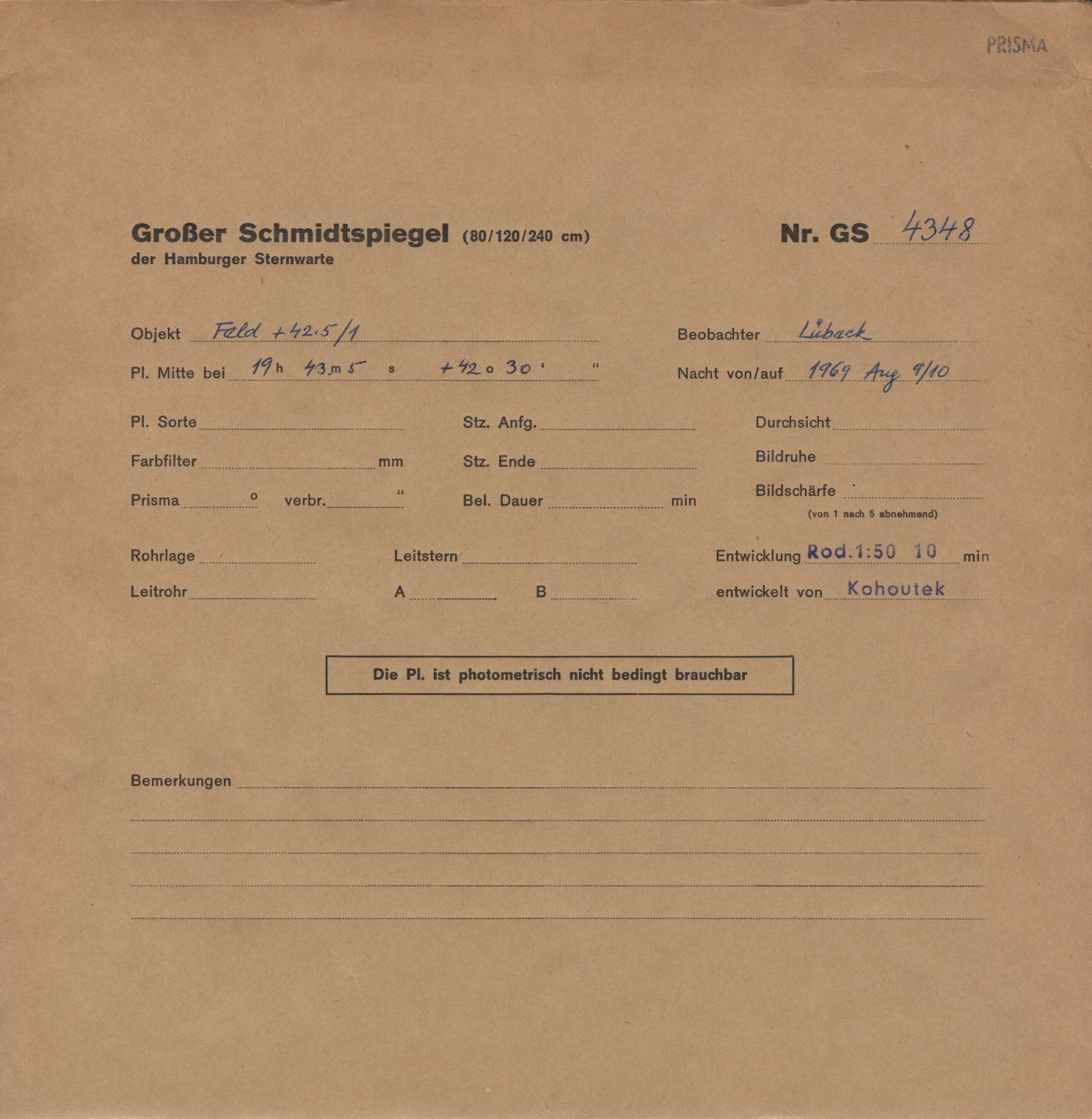 Plattenhuelle GS04348