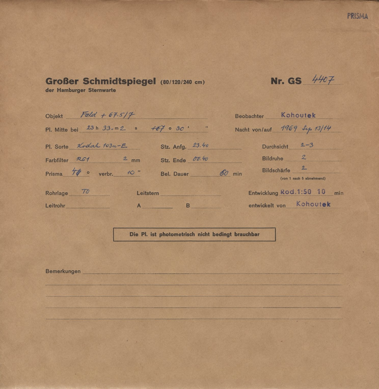 Plattenhuelle GS04407