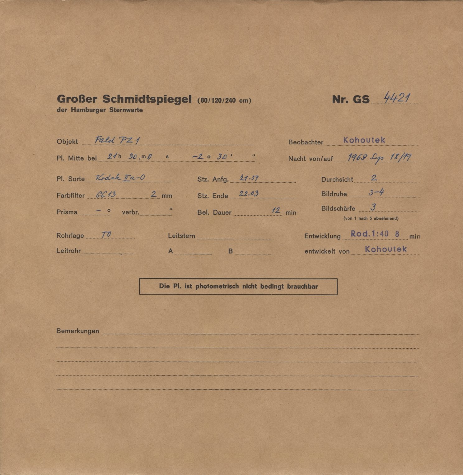 Plattenhuelle GS04421