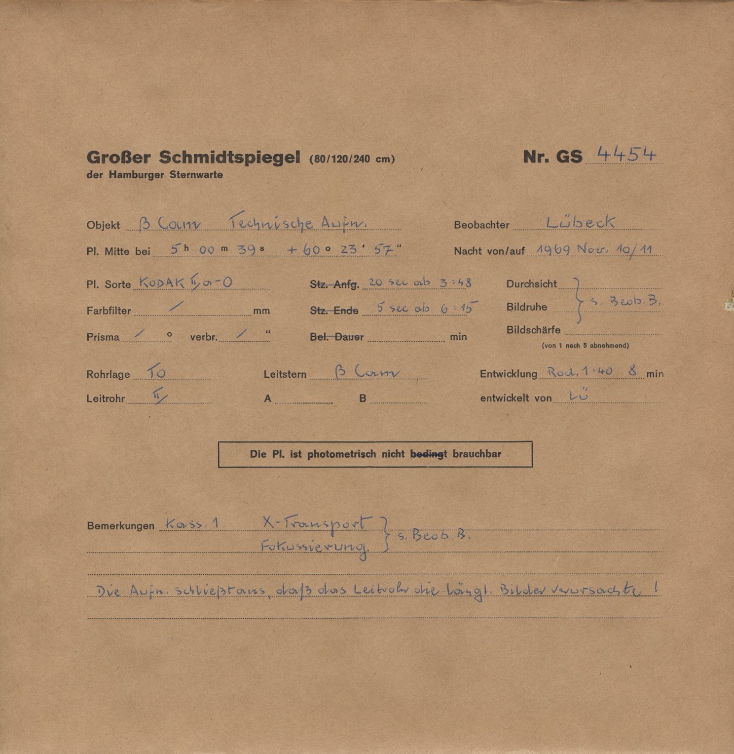 Plattenhuelle GS04454