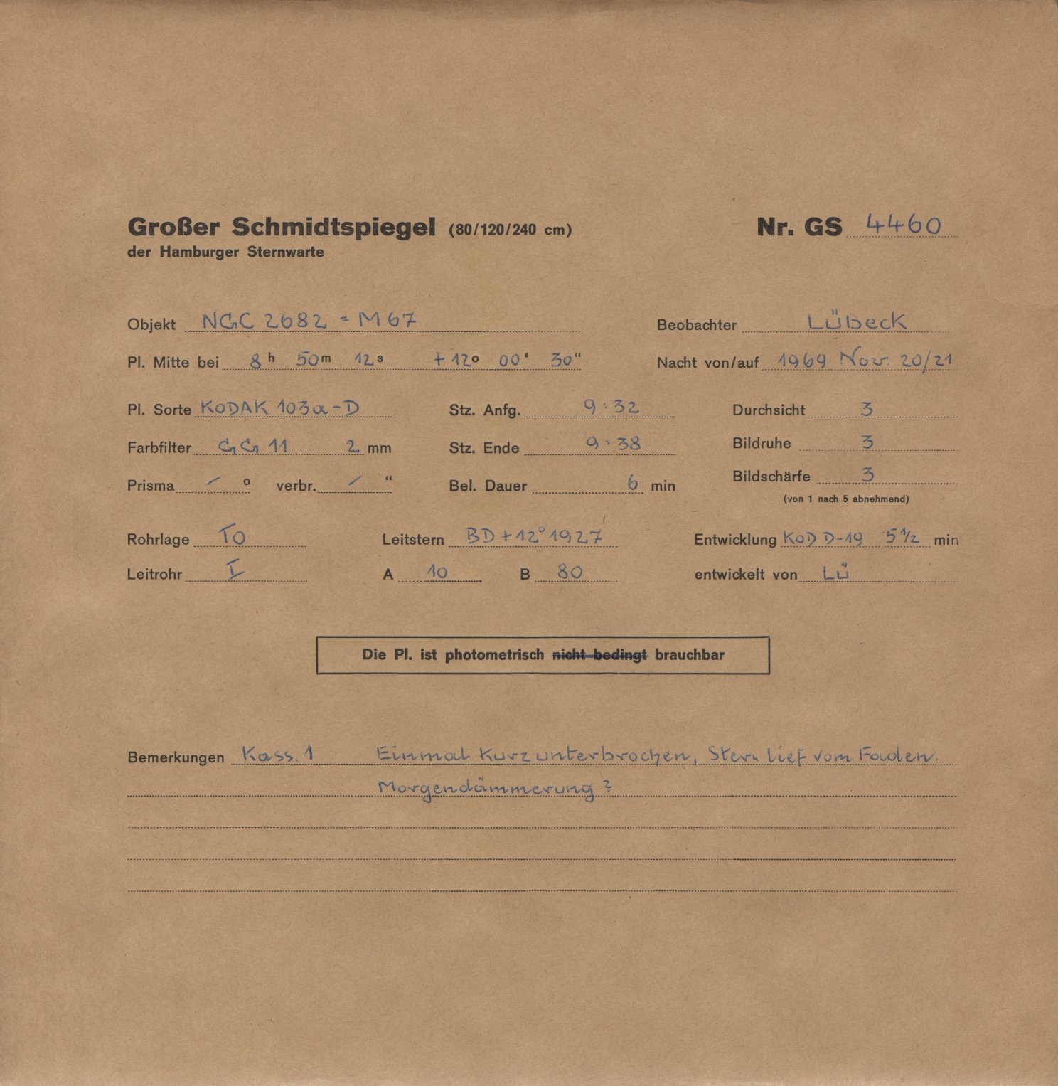 Plattenhuelle GS04460