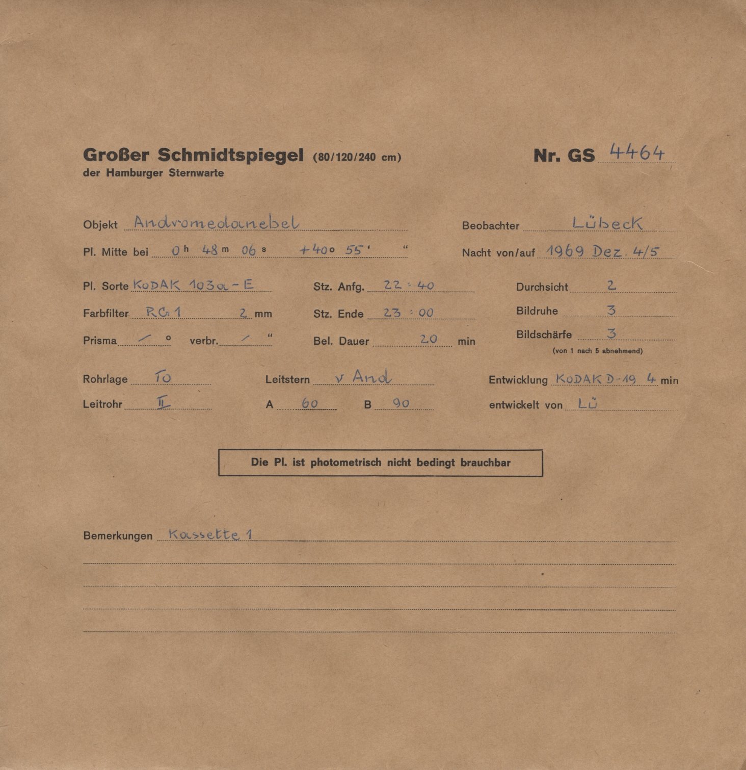 Plattenhuelle GS04464
