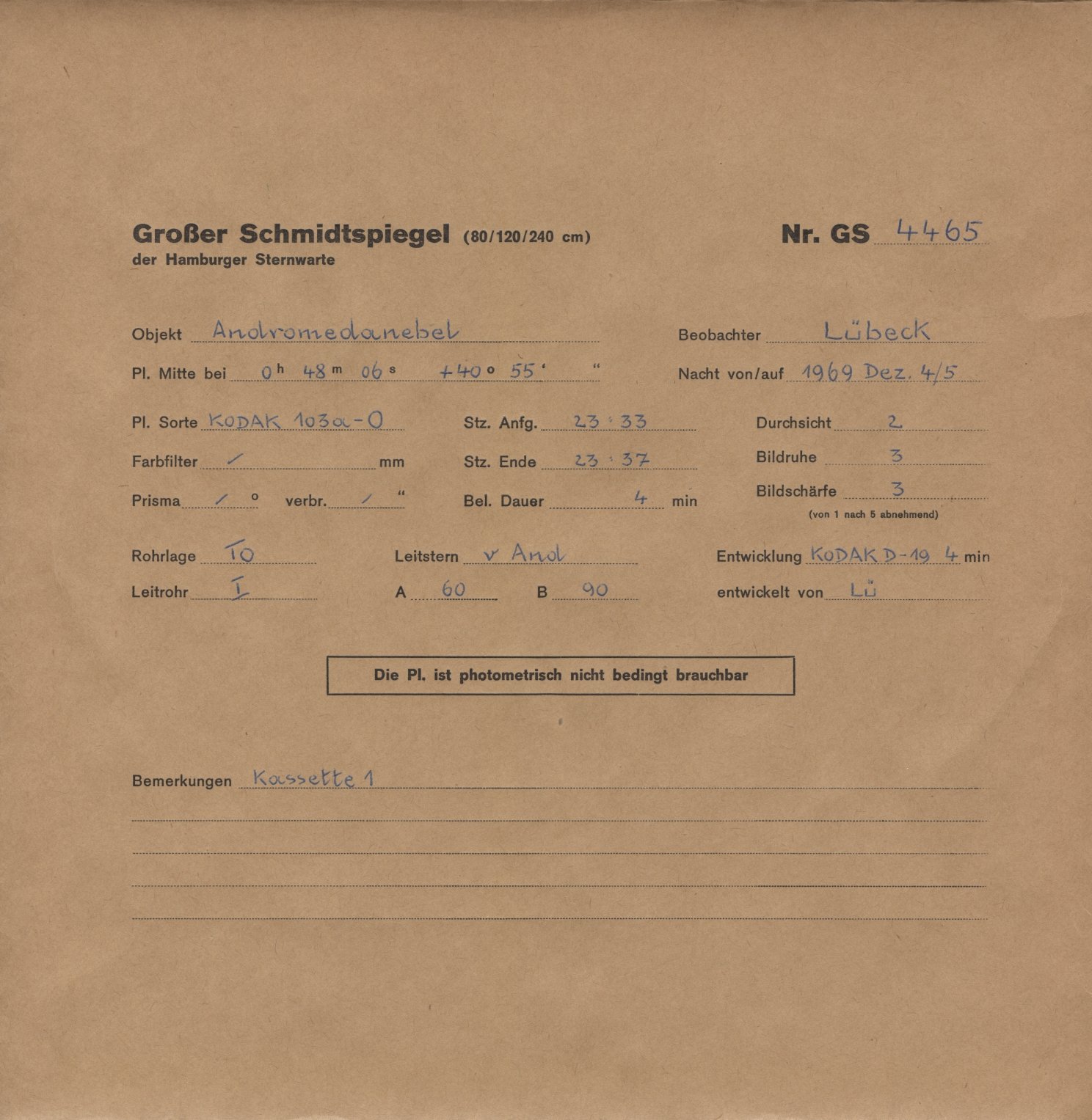 Plattenhuelle GS04465