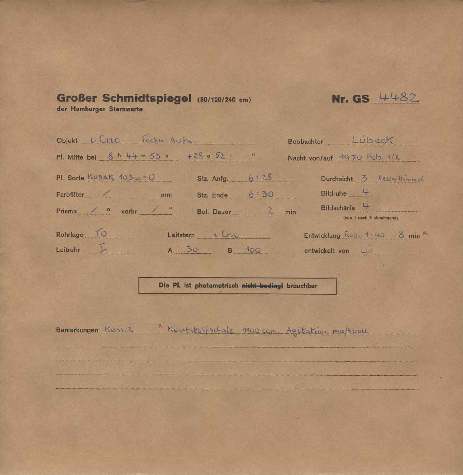 Plattenhuelle GS04482