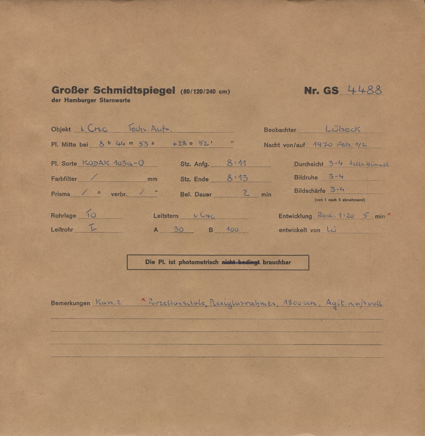 Plattenhuelle GS04488
