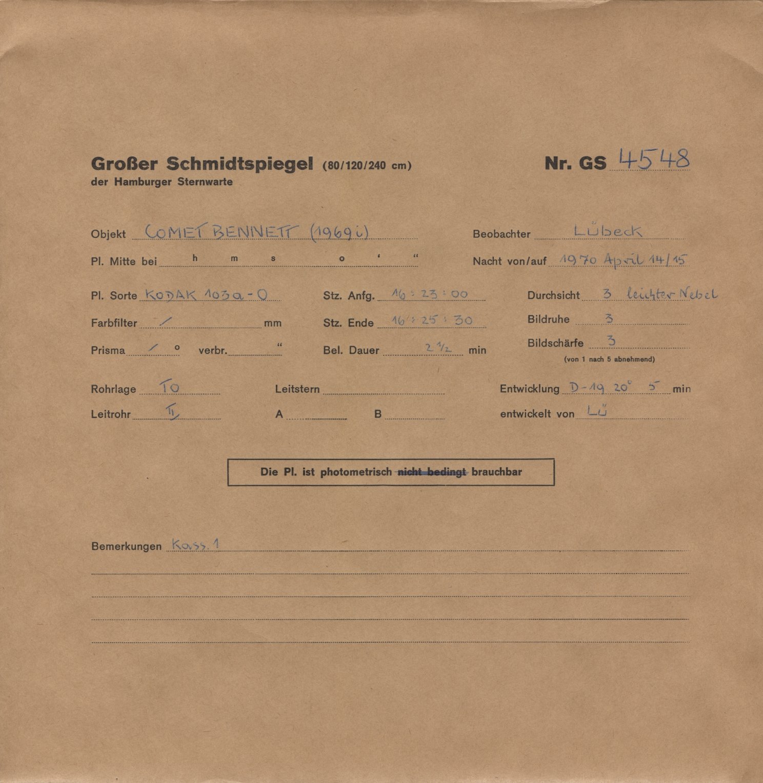 Plattenhuelle GS04548
