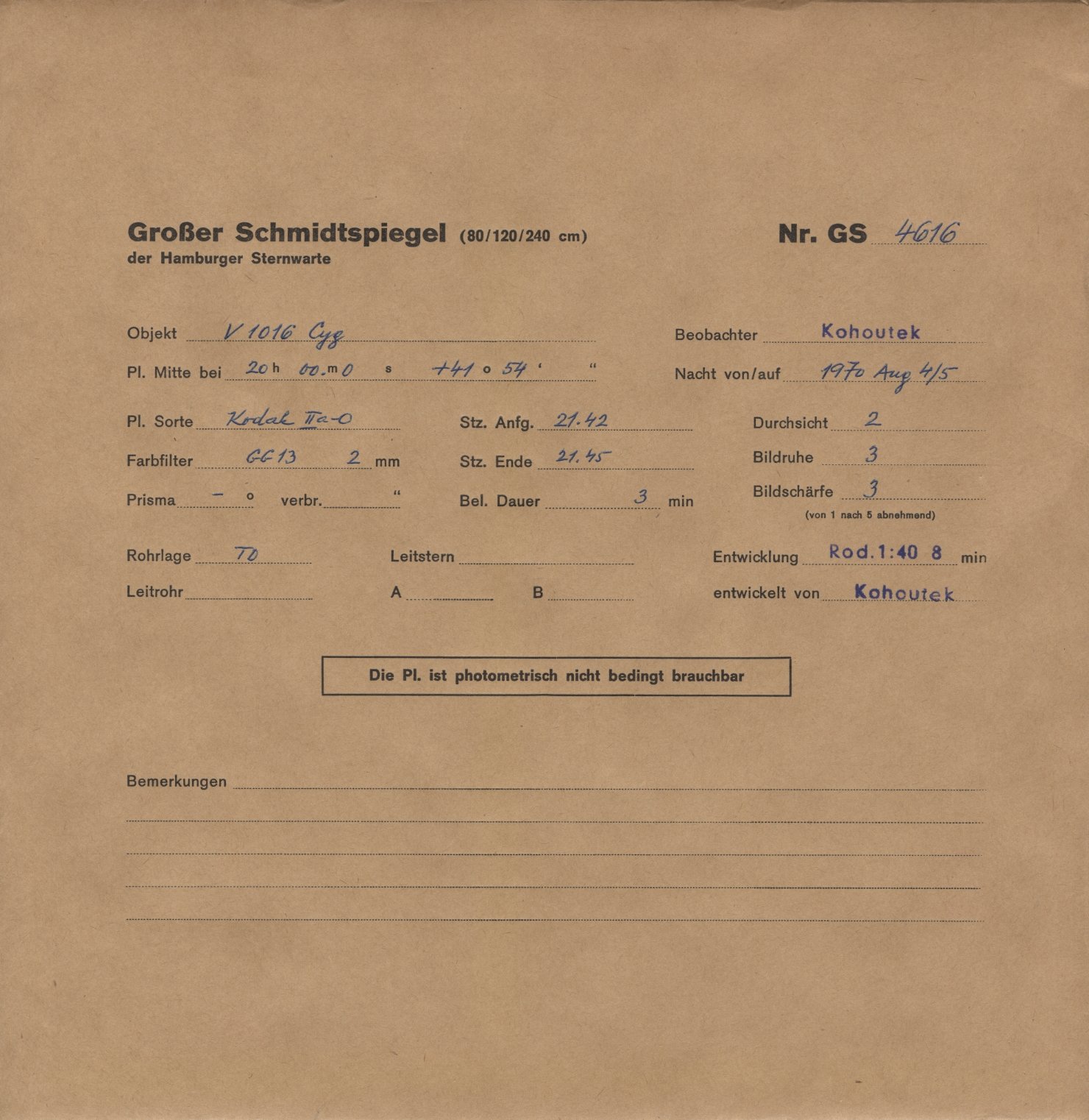 Plattenhuelle GS04616