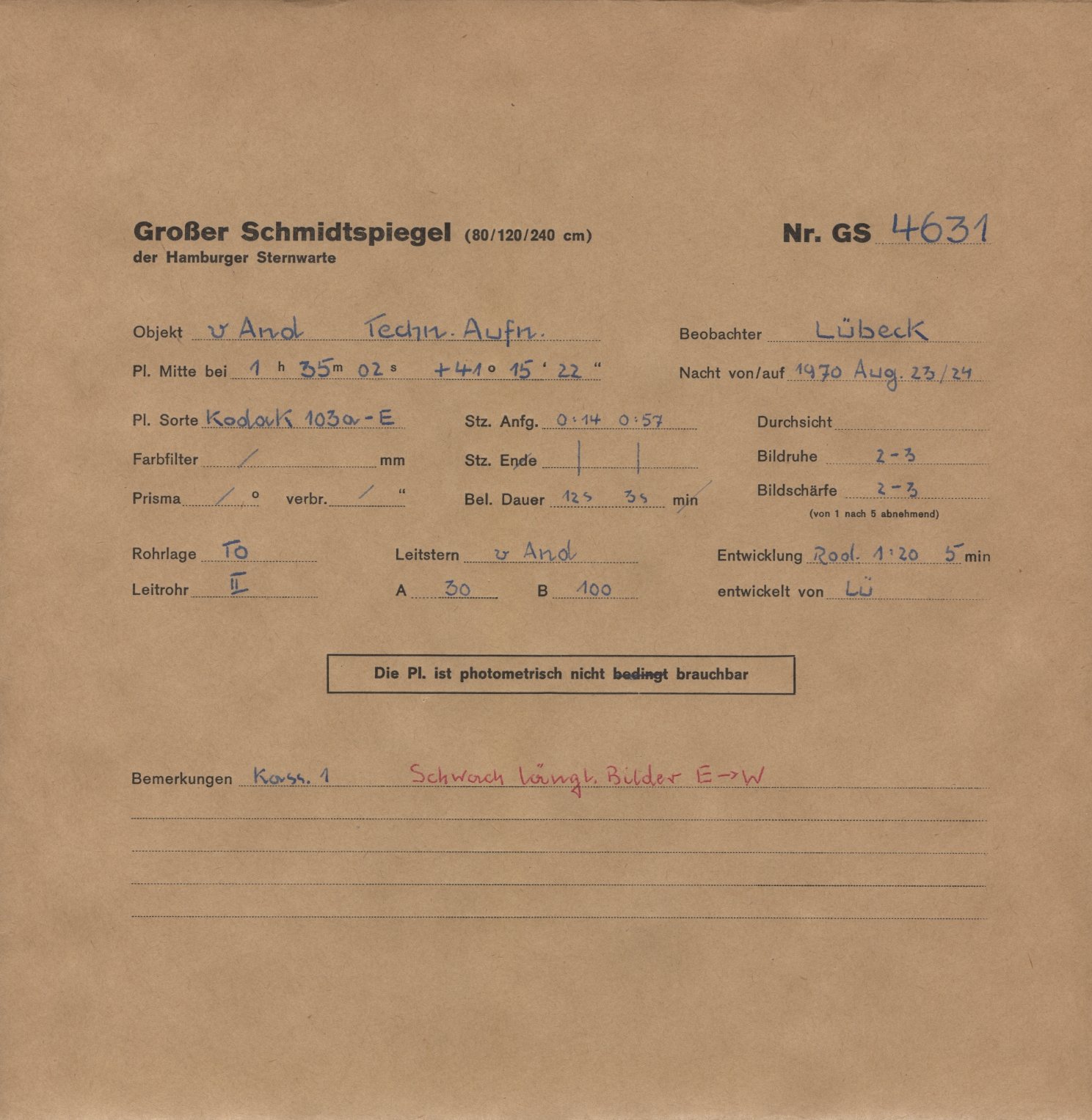 Plattenhuelle GS04631