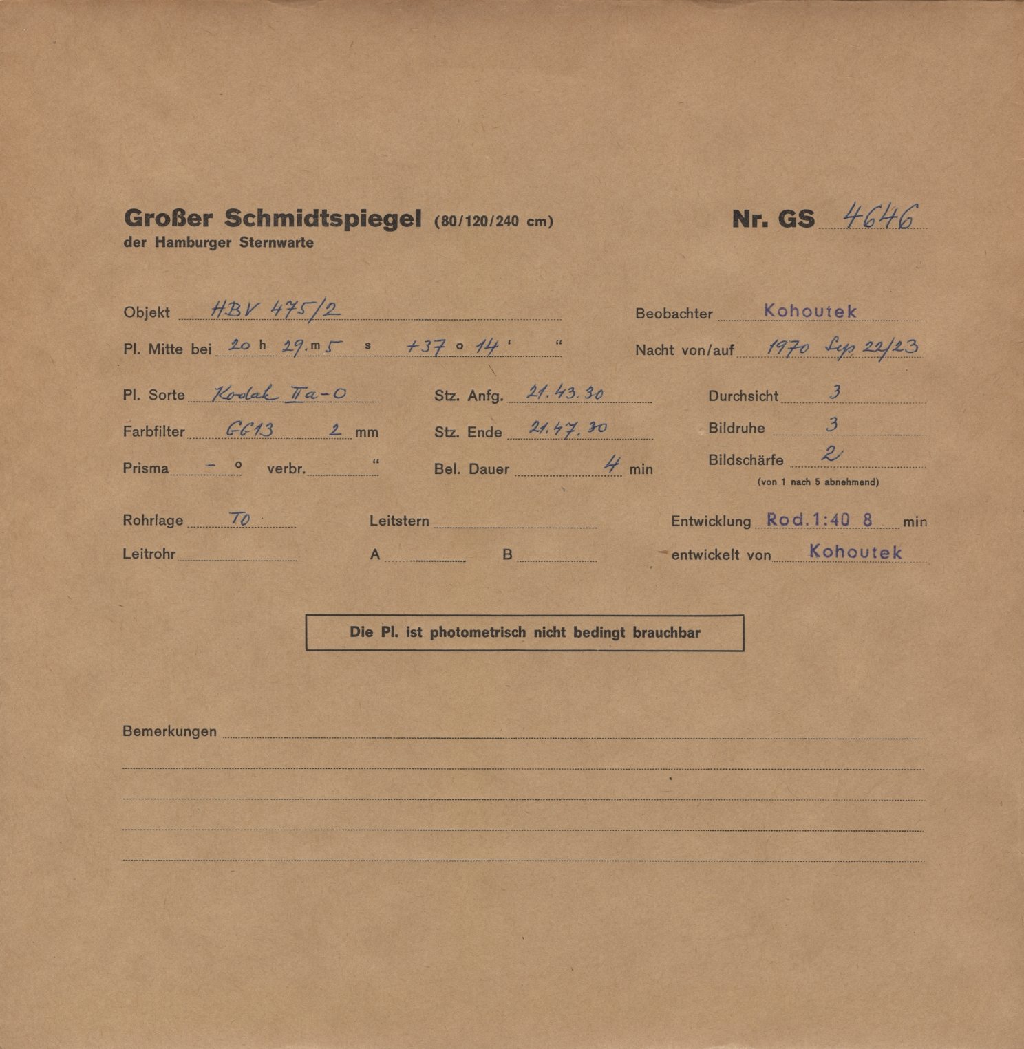 Plattenhuelle GS04646