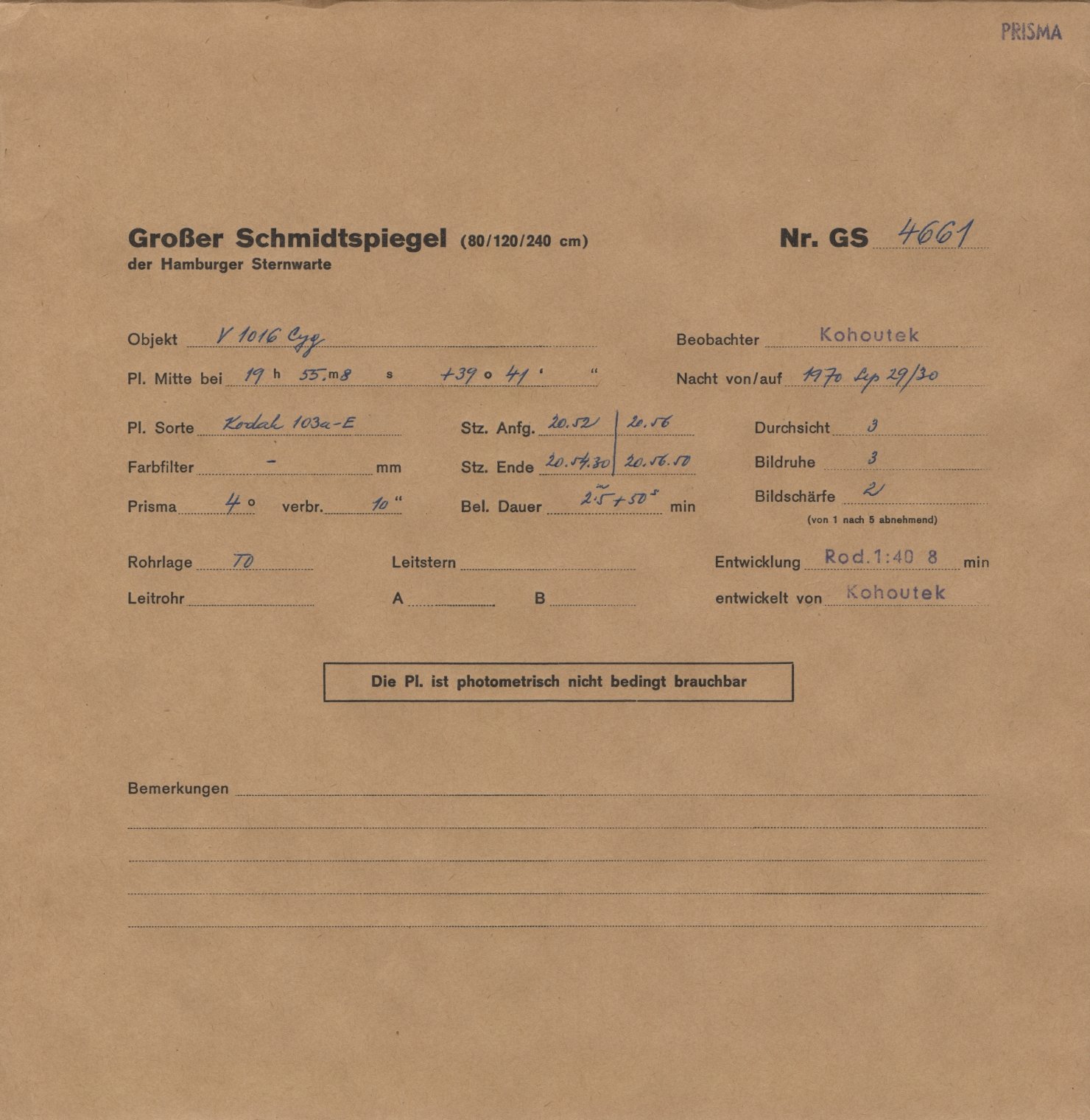 Plattenhuelle GS04661