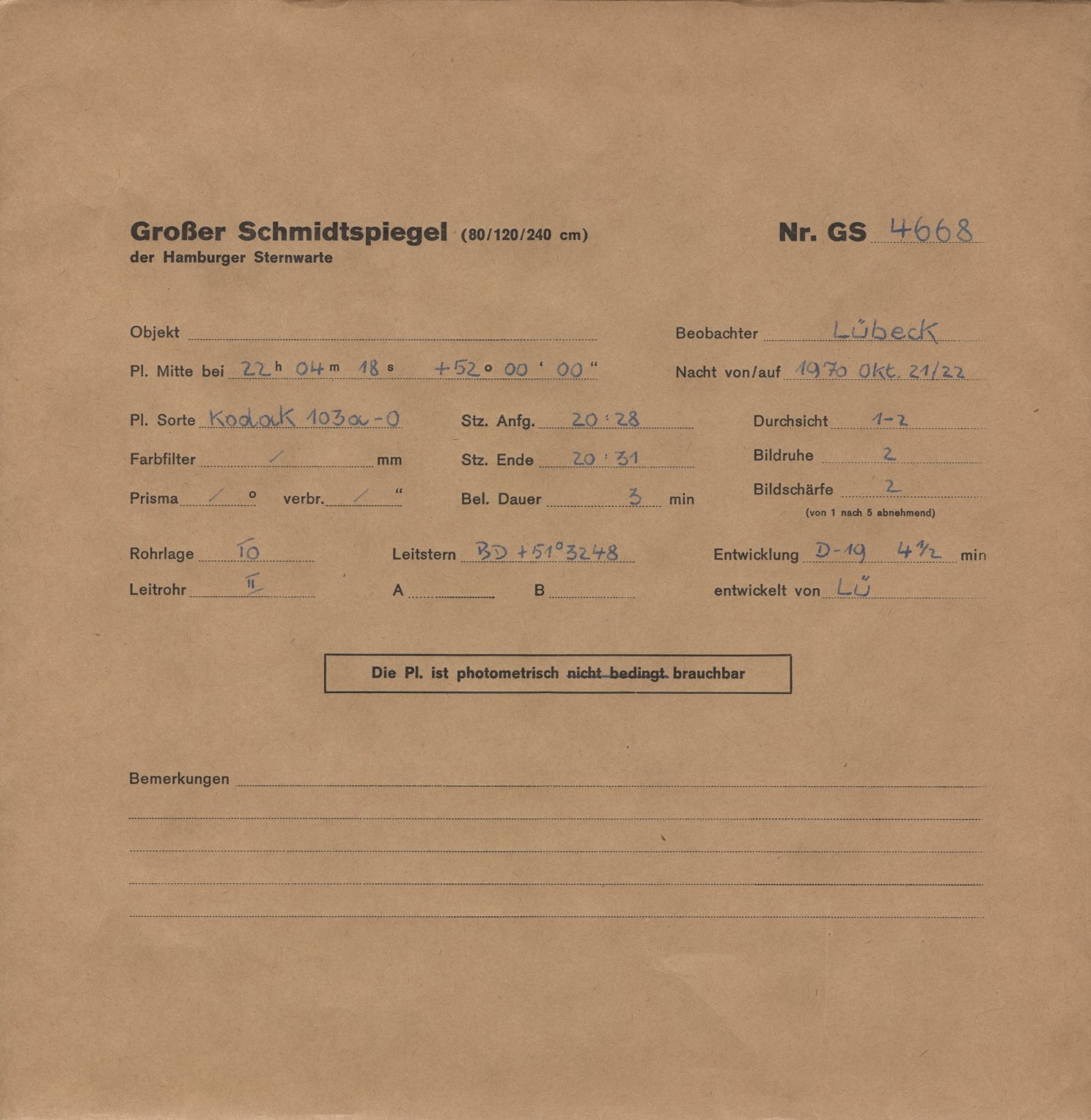 Plattenhuelle GS04668