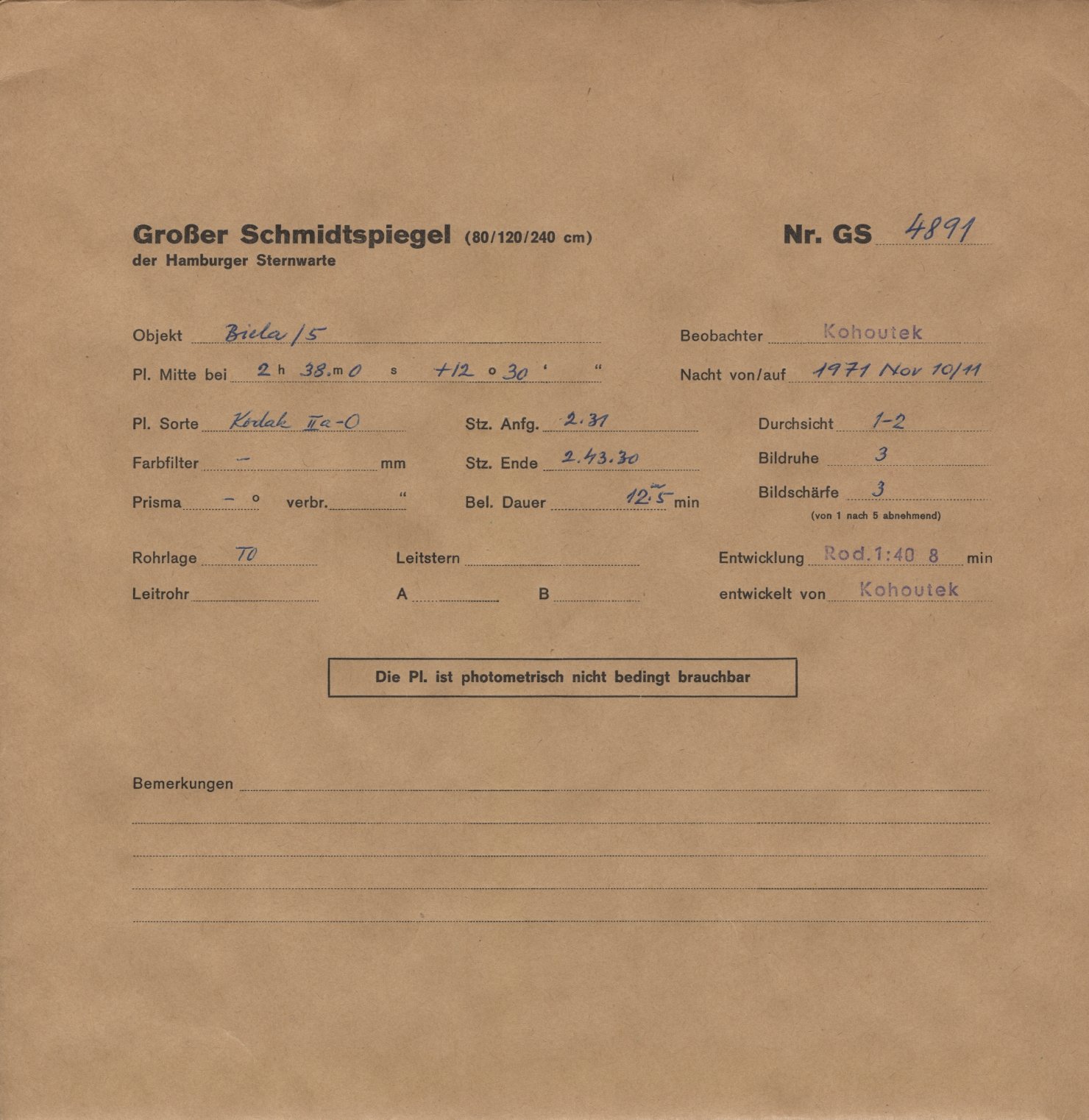 Plattenhuelle GS04891