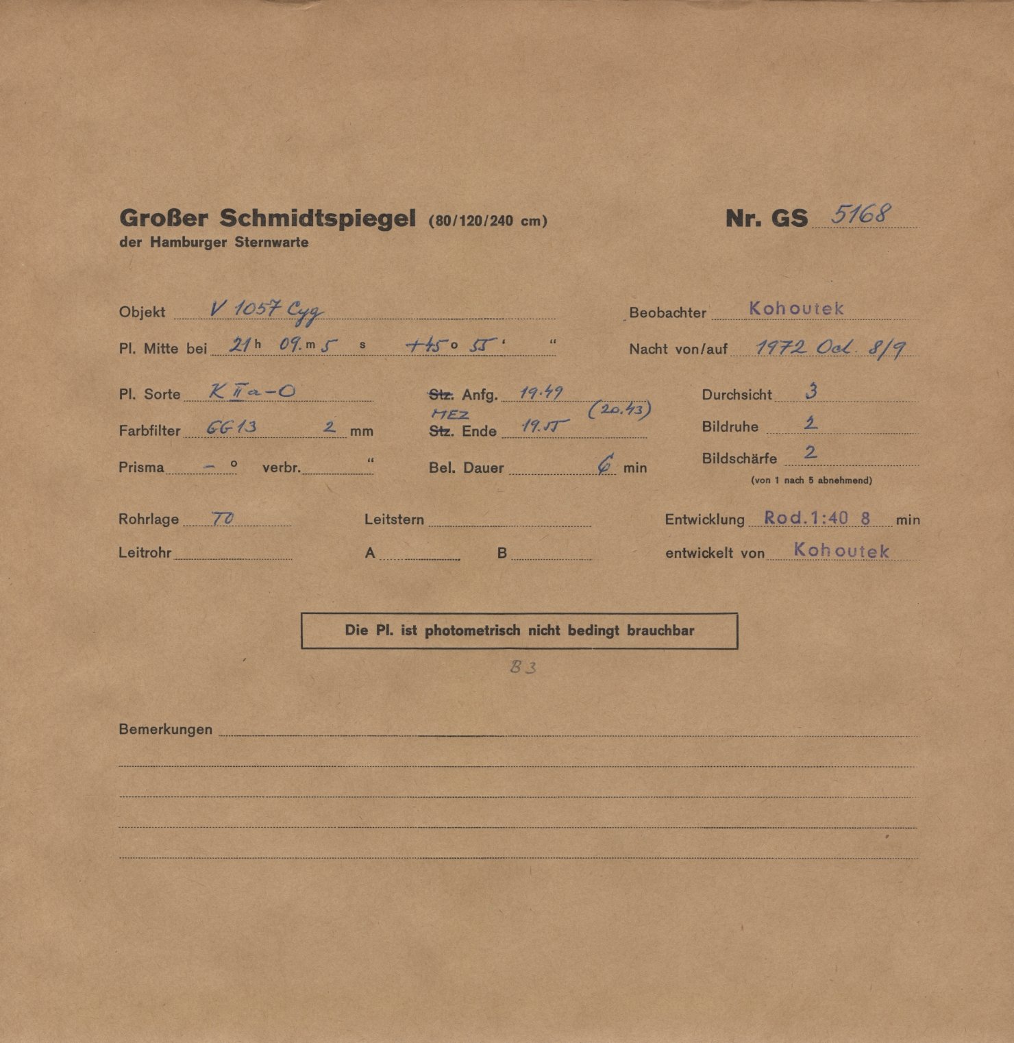 Plattenhuelle GS05168
