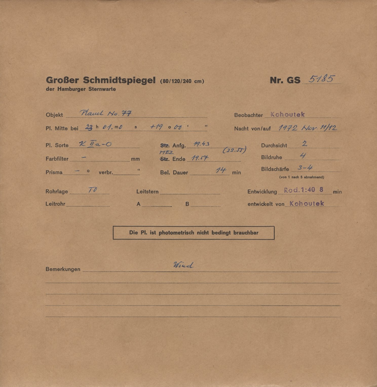 Plattenhuelle GS05185