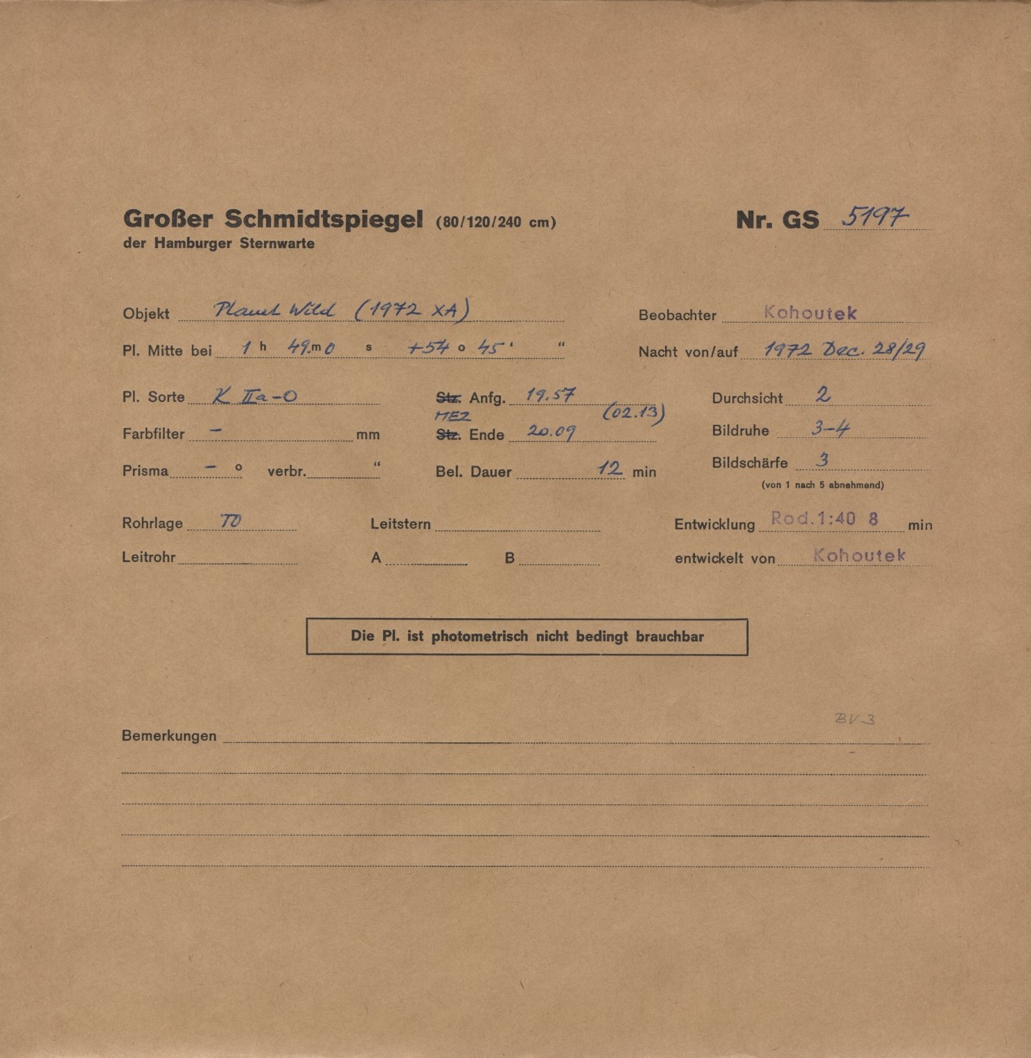 Plattenhuelle GS05197