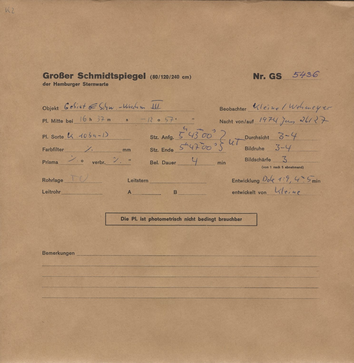 Plattenhuelle GS05436