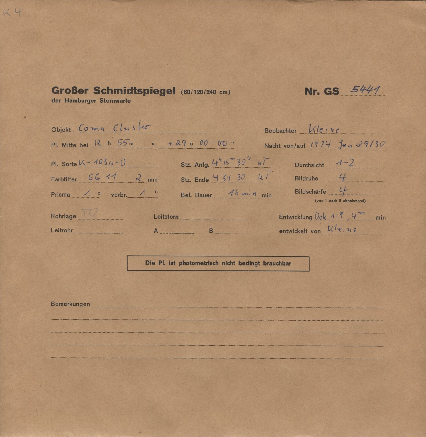 Plattenhuelle GS05441