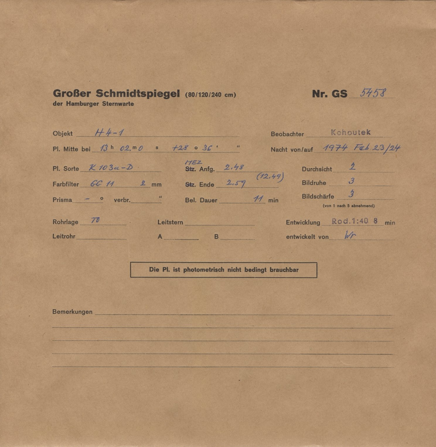 Plattenhuelle GS05458
