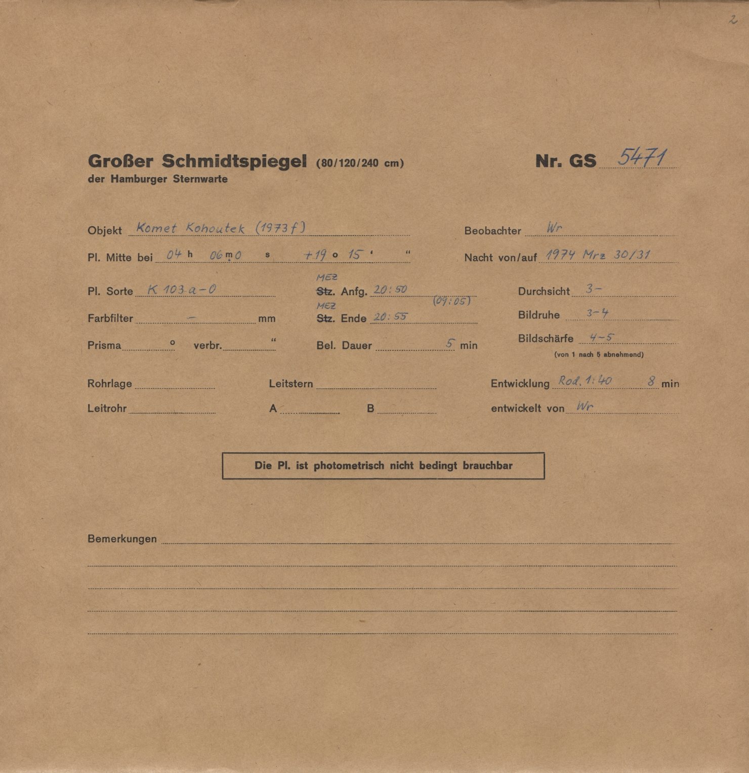 Plattenhuelle GS05471