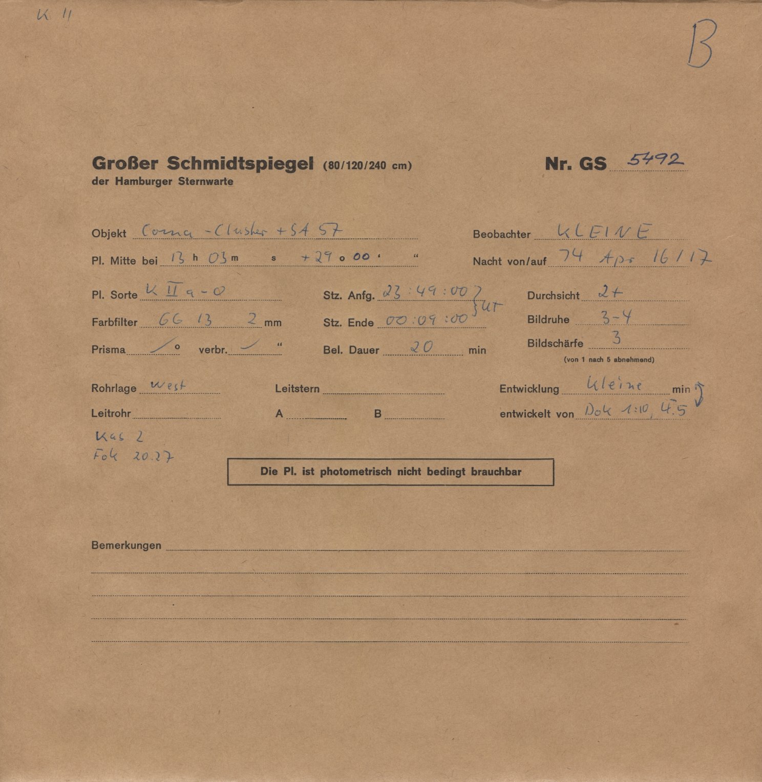Plattenhuelle GS05492