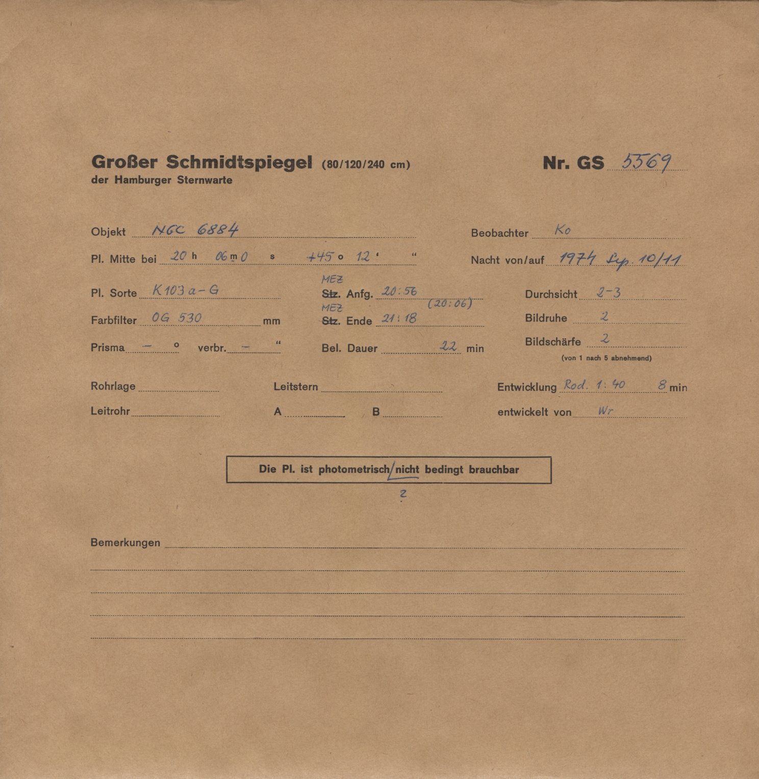 Plattenhuelle GS05569